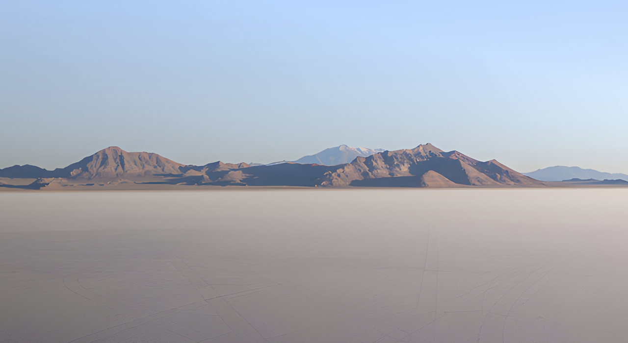 Utah salt flats landscape